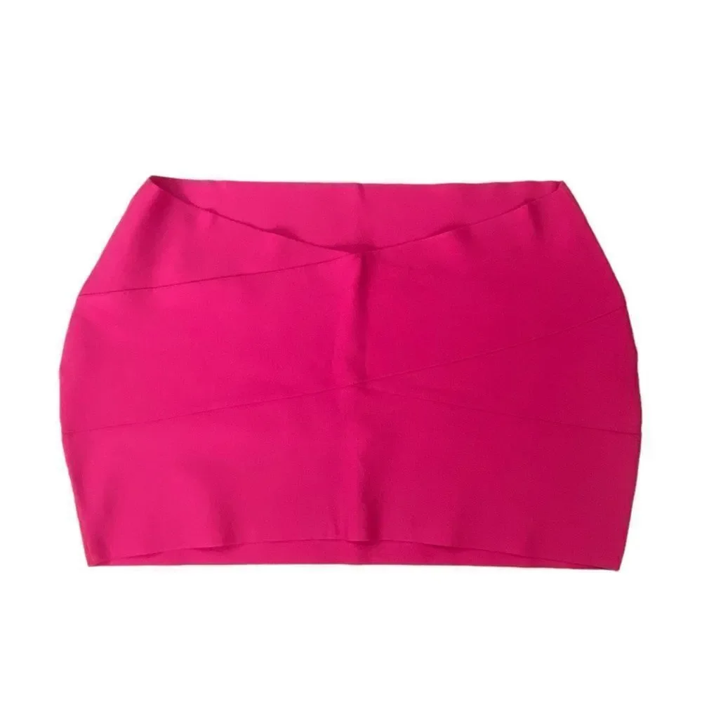 SKIMS Magenta Knit Swim Mini Skirt Sz 4X NWT